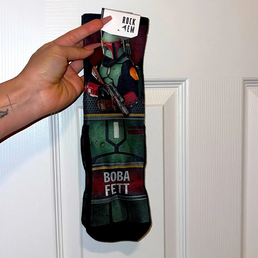 Rock Em | Star Wars Boba Fett Crew Socks